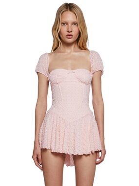 Fashion Nova | Dresses | Ruffle Mami Mesh Mini Dress Mauve | Poshmark